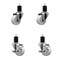 Service Caster 3'' Nylon Wheel Swivel 1-3/4'' Expanding Stem Caster Set 2 Brakes, 4PK SCC-EX20S314-NYS-2-TLB-2-134 - alternate 1